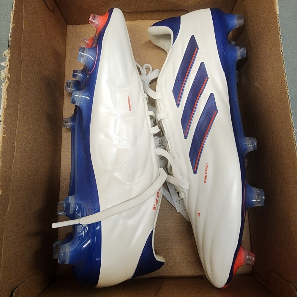 adidas Copa Pure Elite FG White Lucid Blue IG6402 Men's Size 8.5
